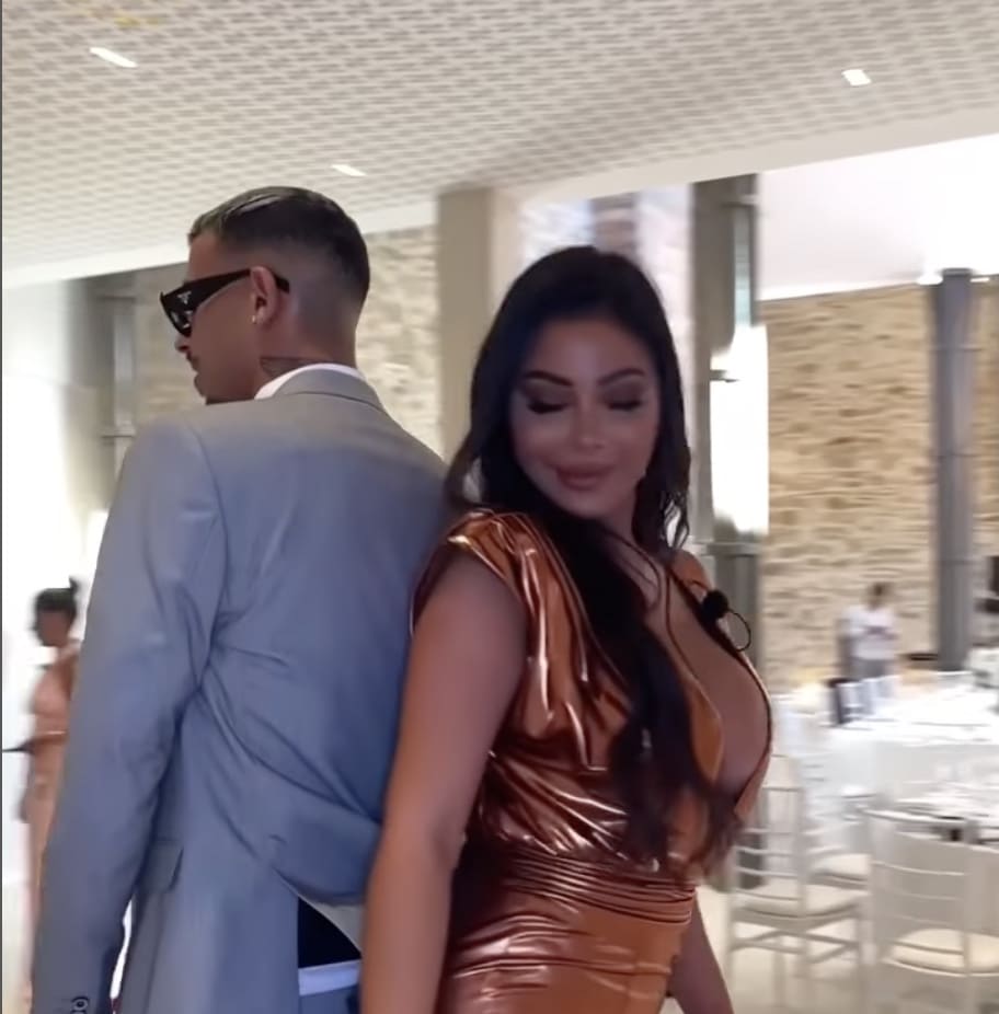 Greg Yega et Maeva Ghennam complices plus que jamais au mariage Laura Lempika et Nikola Lozina