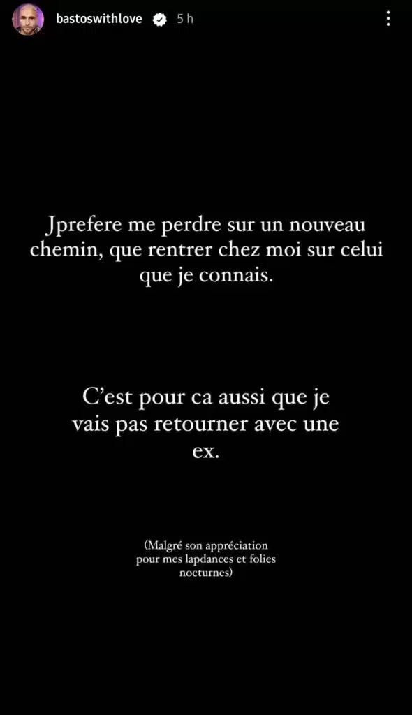 "Je ne vais pas retourner avec une ex" : Bastos réagit au tacle de Belle Longwell