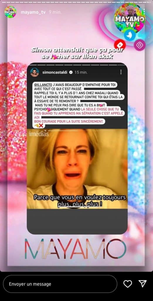 "La seule chose que tu as fait quand tu apprends ma séparation, c'est d'appeler Adi" : Simon Castaldi s'en prend Illan Castronovo