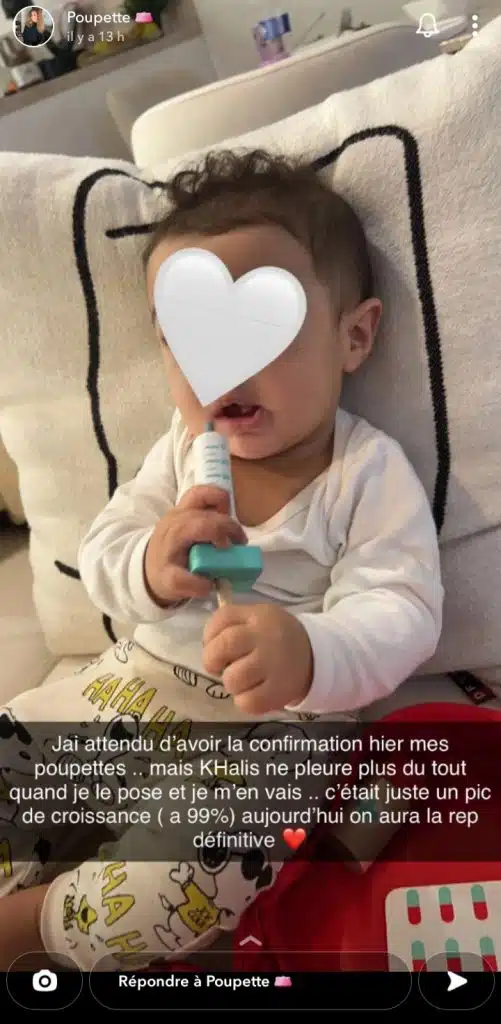 "C'était juste un pic de croissance" : Poupette Kenza donne des nouvelles rassurantes de son fils Khalis
