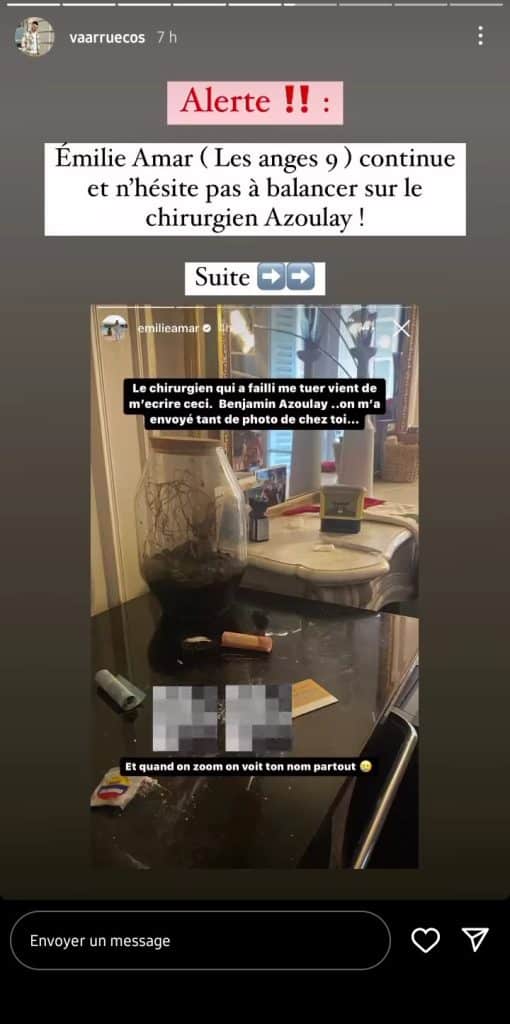 Emilie Amar : suite aux propos de Benjamin Azoulay, la jeune femme publie des photos compromettantes