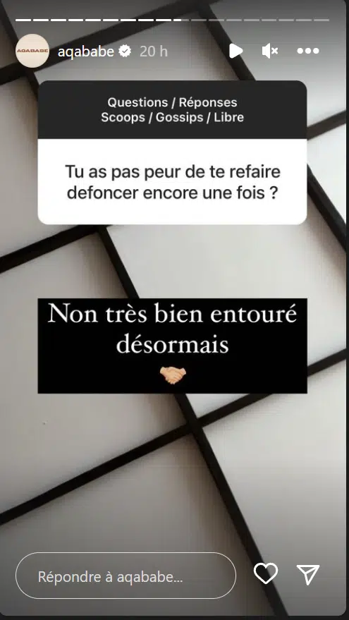 "La justice fera son travail" Aqababe s'exprime une fois de plus sur son agression
