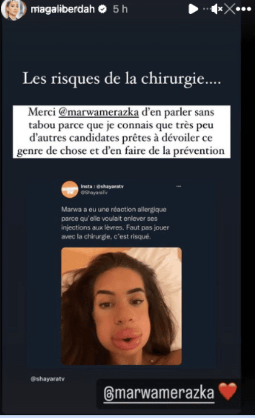 Marwa abîmée par la chirurgie esthétique, Magali Berdah réagit…