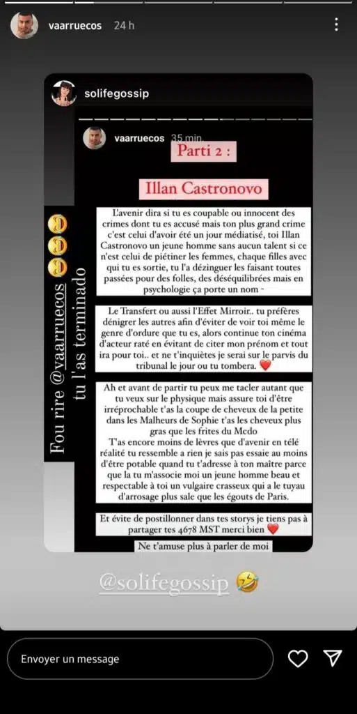 Illan Castronovo : Il se fait violemment tacler par le blogueur Vaarruecos