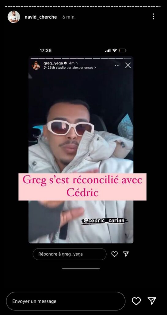 Greg Yega : Il enterre la hache de guerre avec son meilleur ami Cédric