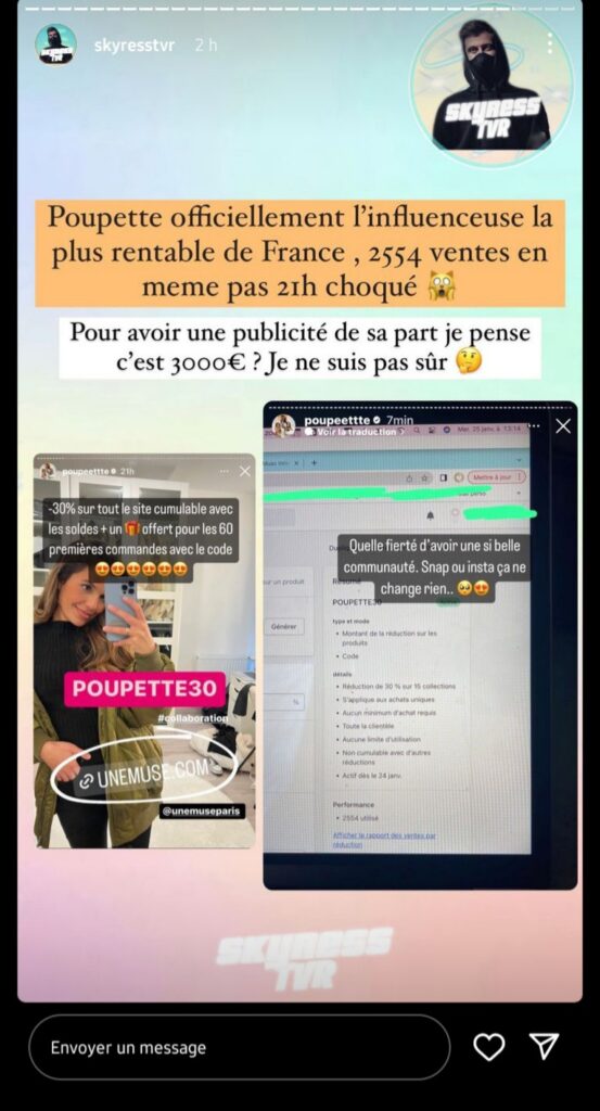 Poupette Kenza serait-elle l'influenceuse la plus rentable de France ?