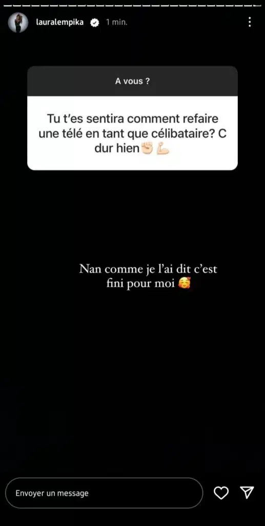 Laura Lempika met un terme à sa carrière de candidate de télé-réalité