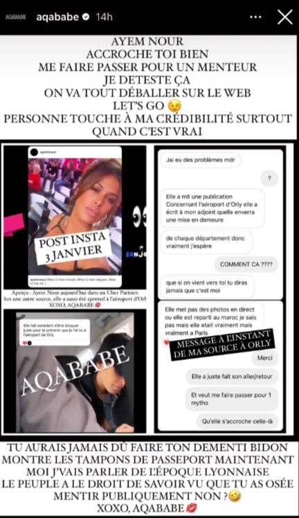 Les révélations trash d'Aqababe sur Ayem Nour : Violent clash sur les réseaux sociaux