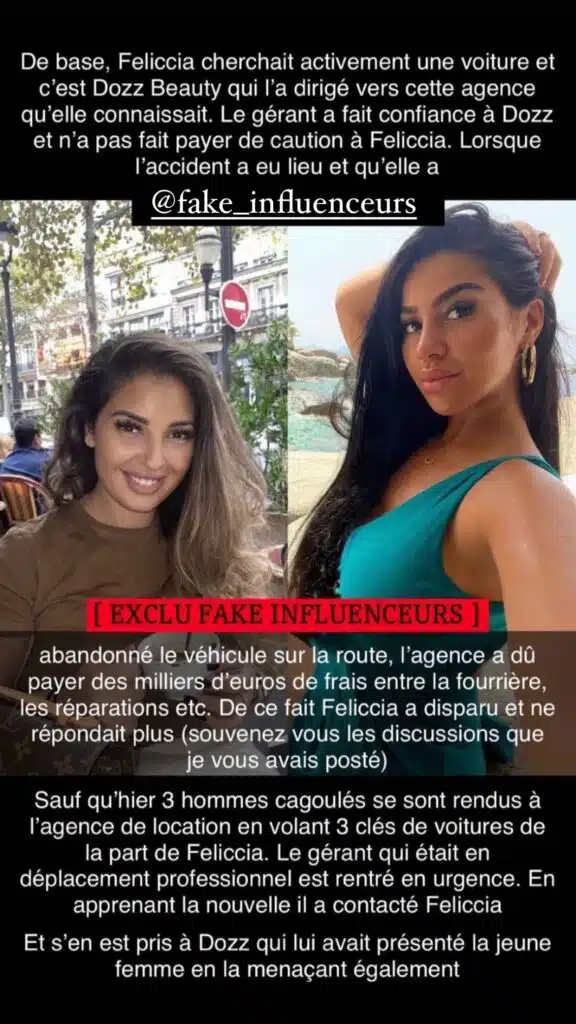 Feliccia Taskiran dans une sombre affaire : des blogueurs font de graves révélations sur l’influenceuse