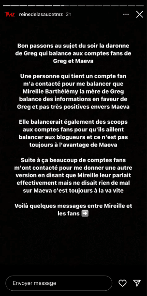 Maeva Ghennam : La mère de Greg Yega divulgue des informations compromettantes