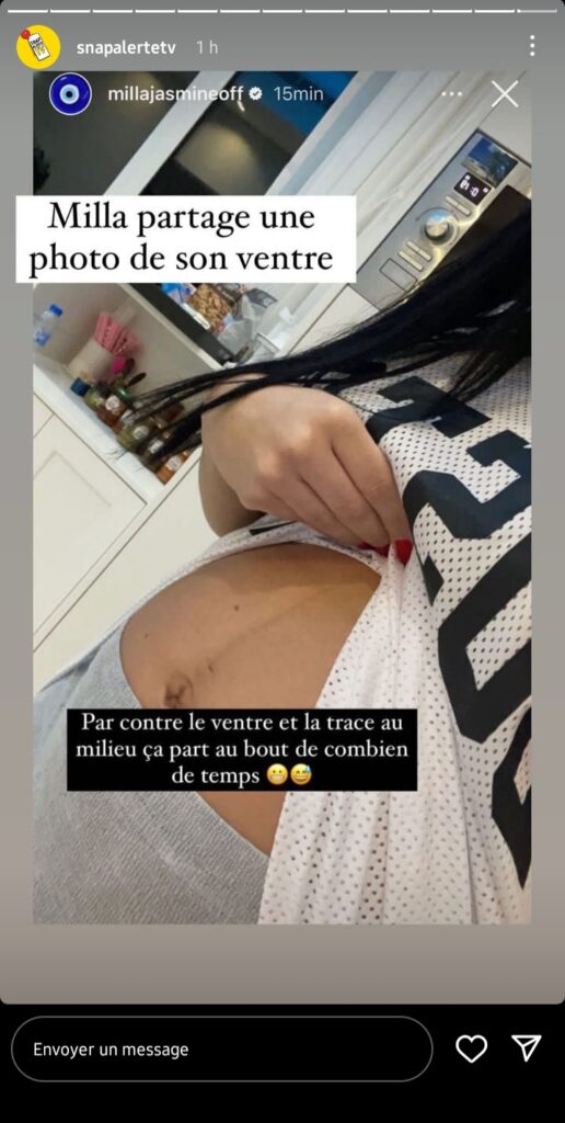 Milla Jasmine dévoile son ventre post accouchement et fait taire ses détracteurs