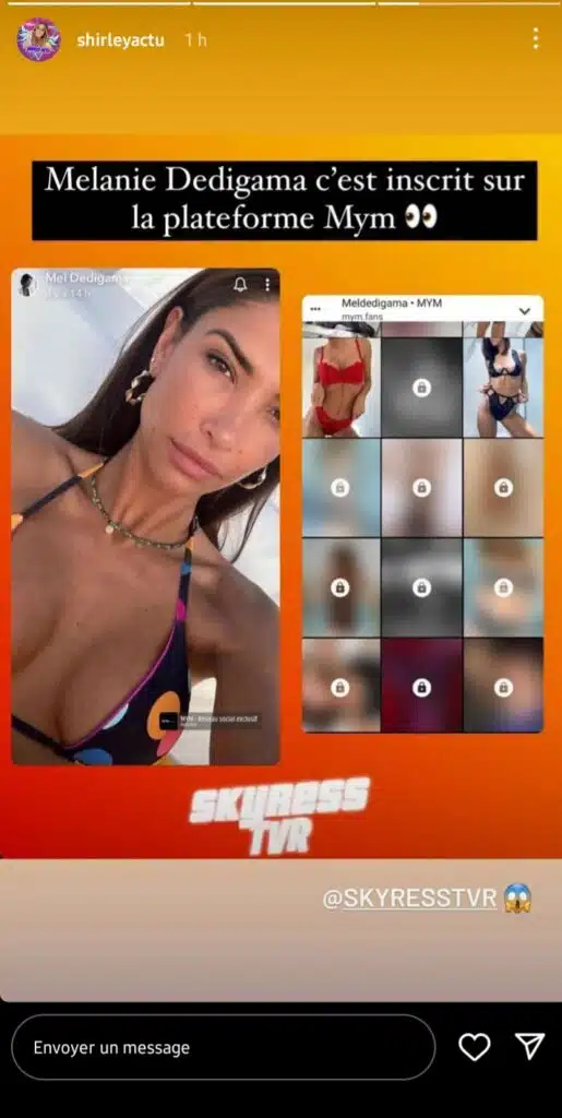 Mélanie Dédigama débarque sur la plate-forme MYM