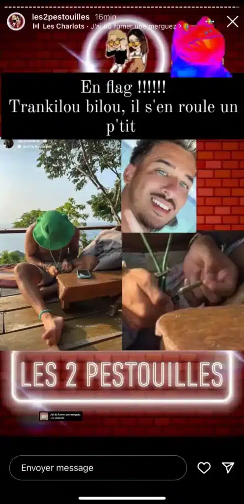 Laurent Correia : Filmé en train de rouler un joint, cette photo sème le trouble sur la Toile