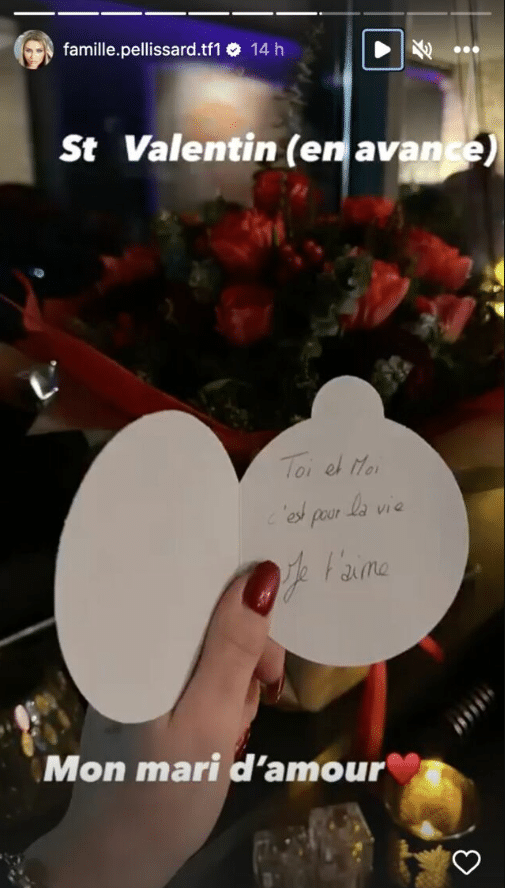 Amandine Pellissard : La belle attention de son "Chabite" pour la Saint Valentin