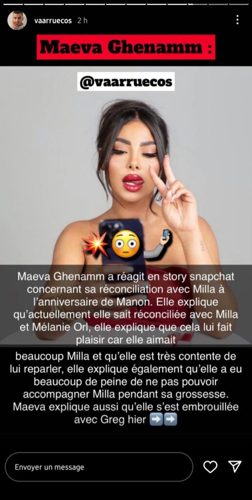 Maeva Ghennam émue après sa réconciliation avec Milla Jasmine, "Je suis trop contente"