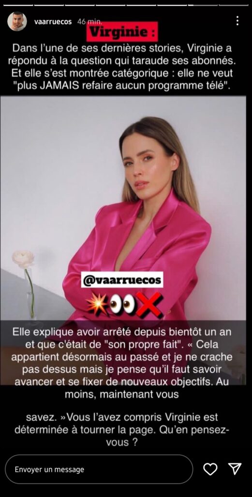 Virginie Conte : La candidate arrête définitivement la télé-réalité