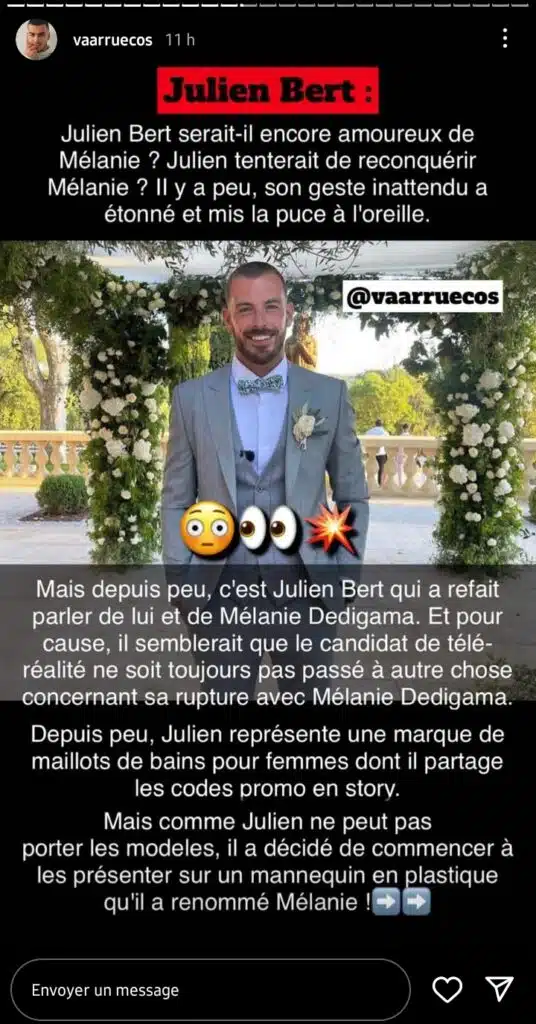 Julien Bert : Ce geste inattendu pour reconquérir Mélanie Dedigama