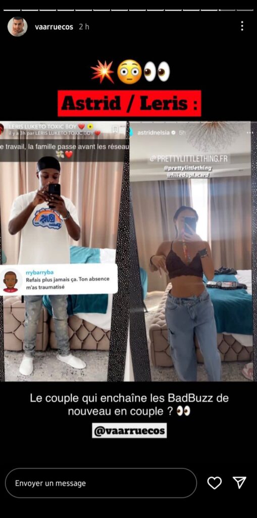 Astrid Nelsia et Leris Luketo de nouveau en couple ? Ces détails le confirment