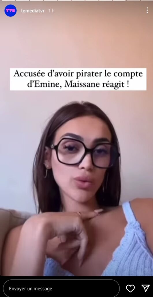 Maissane accusée d'avoir pirater le compte Instagram de son ex Emine réagit