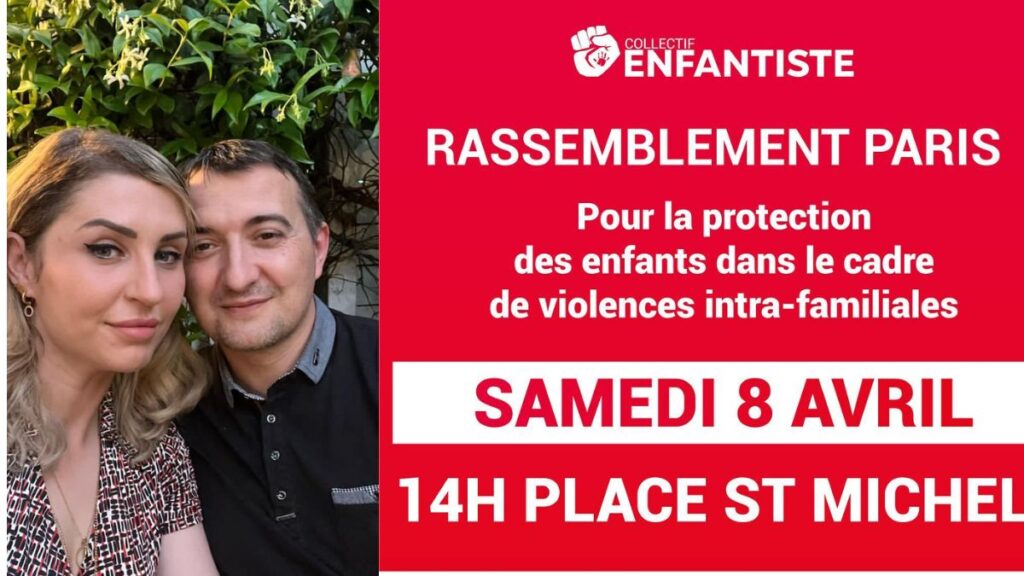 Amandine Pellissard : Présente au rassemblement pour la protection des enfants le 8 avril à Paris