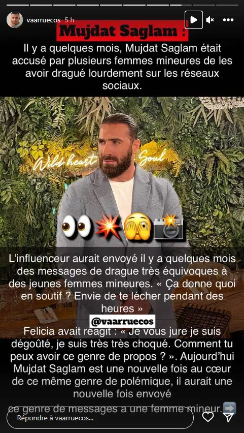 Mujdat Saglam : Une nouvelle polémique de drague en ligne avec des mineures !