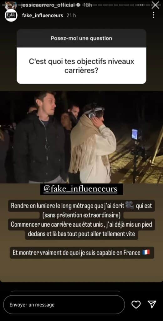 Jessica Errero fait des révélations inattendues sur ses projets de carrière