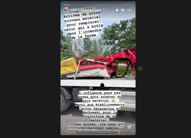 Guillaume l'Auvergnat (L'amour est dans le pré) annonce une nouvelle réjouissante après l'incendie de sa ferme