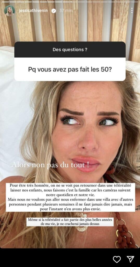 Jessica Thivenin : Découvrez les raisons de son absence dans Les Cinquante