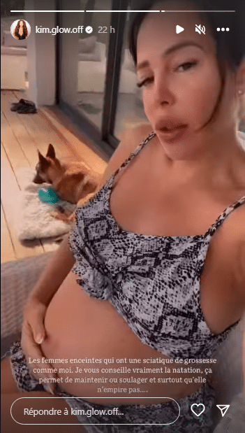 "C'est atroce" : Souffrante d'une sciatique de grossesse, Kim Glow se confie