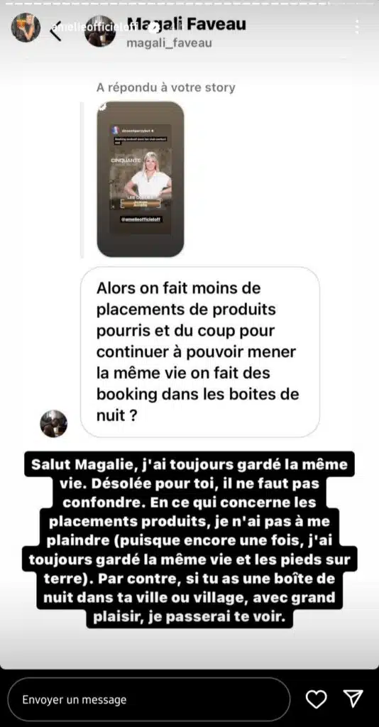 Amélie Neten (Les Cinquante) recadre violemment internaute