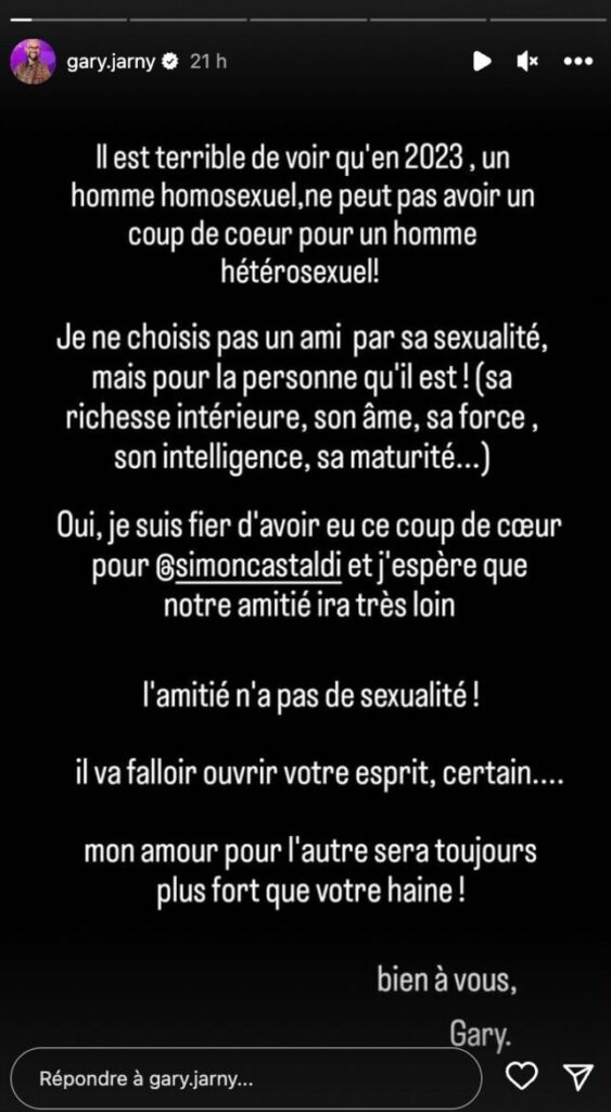 Gary Jarny (Les Cinquante) réplique aux critiques engendrés par sa déclaration à Simon Castaldi