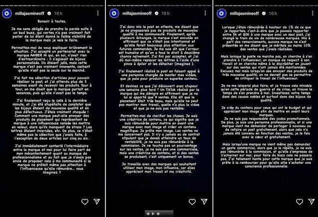 “J’ai tellement honte…” : Mise au point de Milla Jasmine après placement de produit douteux