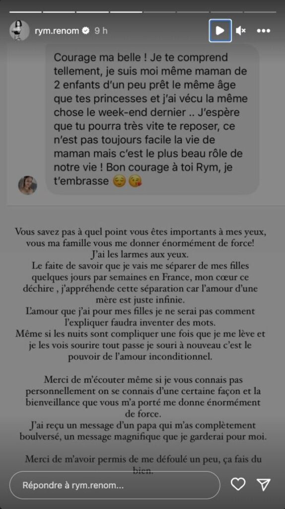 Rym Renom craque et se livre “les larmes aux yeux”