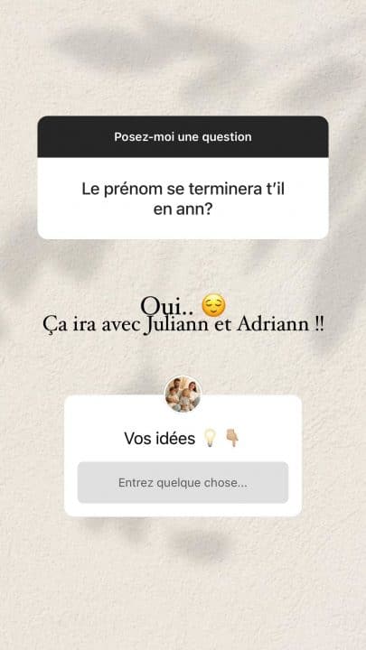 Jesta Hillmann donne des indices sur le prénom de son troisième enfant