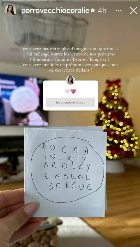 Coralie Porrovecchio donne un rôle d’envergure aux internautes concernant son futur bébé