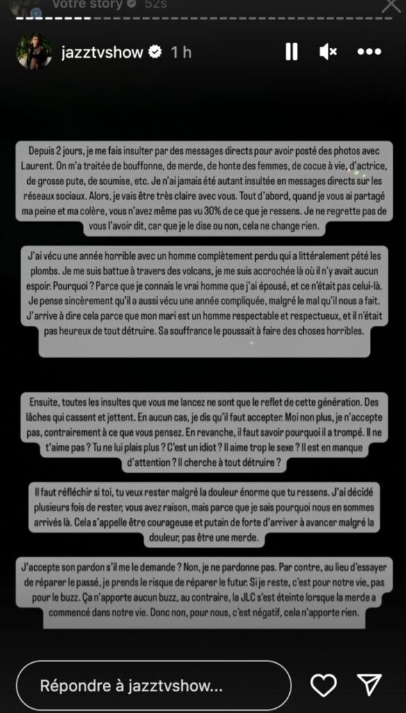Jazz Correia : Ces raisons pour lesquelles elle a décidé de pardonner l'infidélité de Laurent