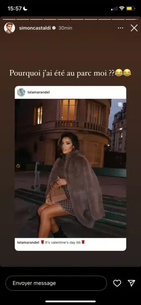 Simon Castaldi dévoile enfin une photo de sa nouvelle chérie Lola