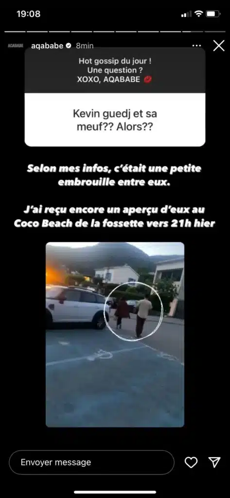 Kevin Guedj séparé de Chloé ? Aqababe révèle ce qui s’est passé