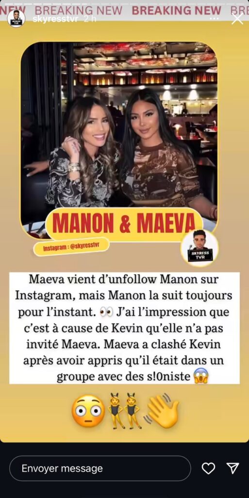 Maeva Ghennam “unfollow” Manon Tanti sur Instagram après une grosse embrouille