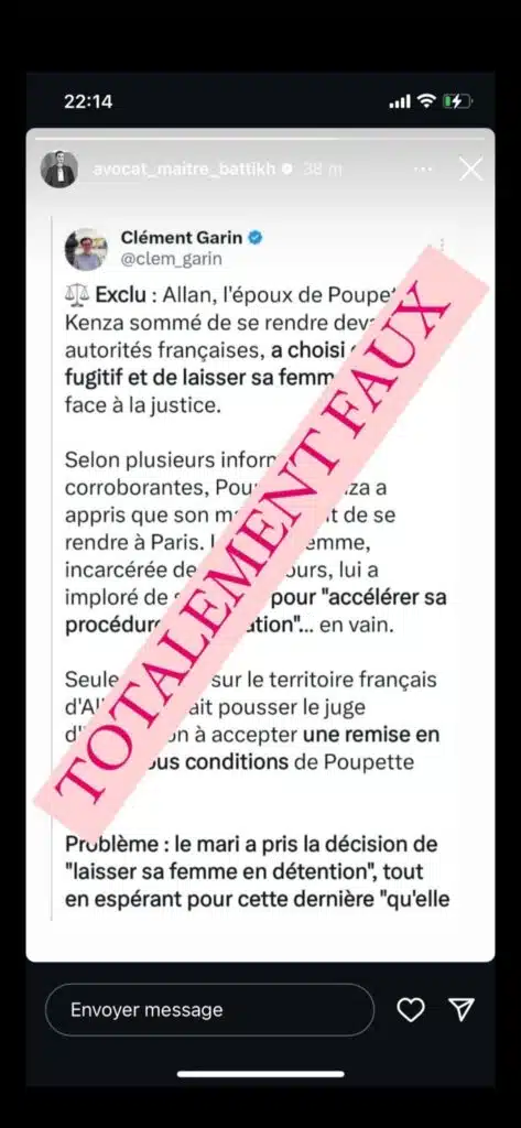 Allan recherché après avoir “laisser sa femme en détention” ? L’avocat de Poupette Kenza fait des révélations chocs