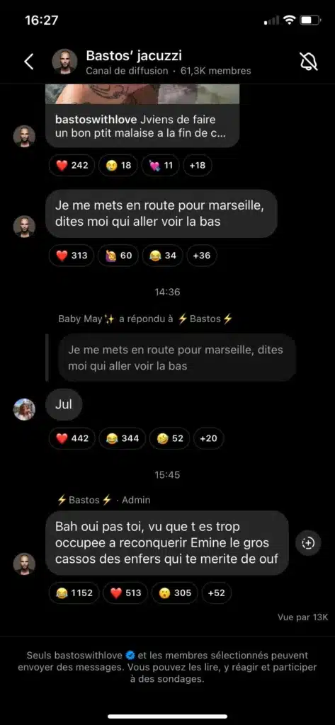 Bastos cash sur le couple de Maissane et Emine