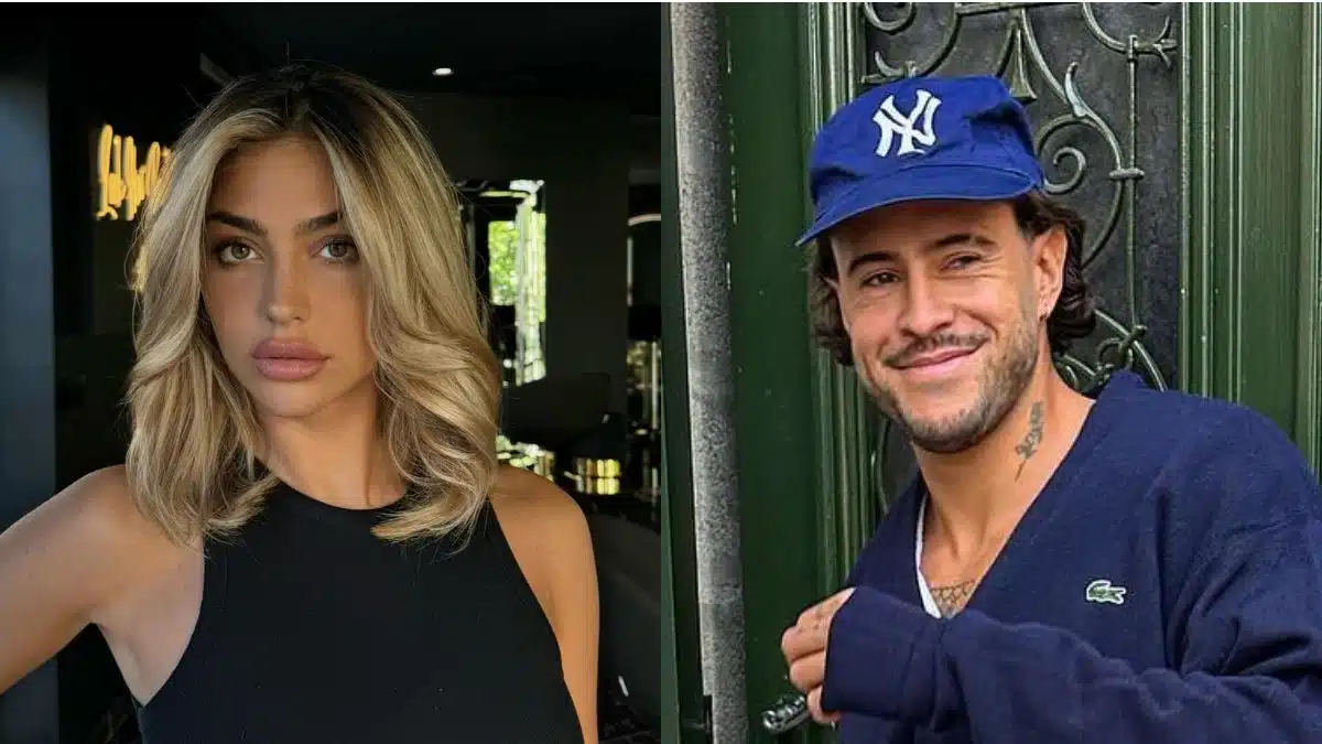 Cynthia and Gabriel sharing a secret glance